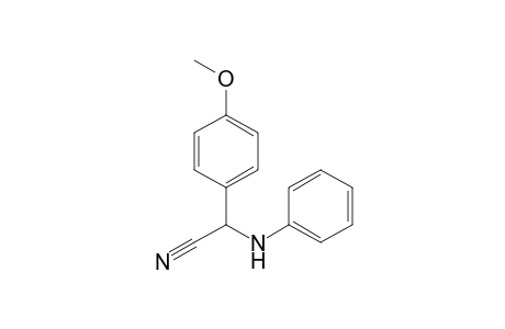2-(4-methoxyphenyl)-2-phenylazanyl-ethanenitrile