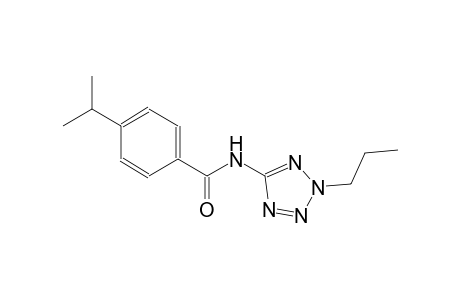 4-isopropyl-N-(2-propyl-2H-tetraazol-5-yl)benzamide
