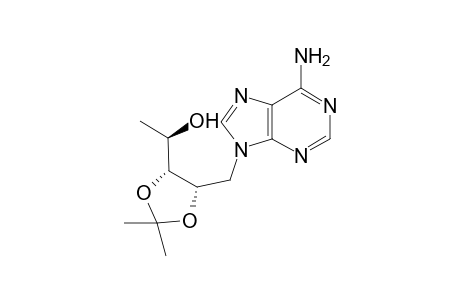 9-(5-Deoxy-2,3-O-isopropylidene-D-ribityl)adenine