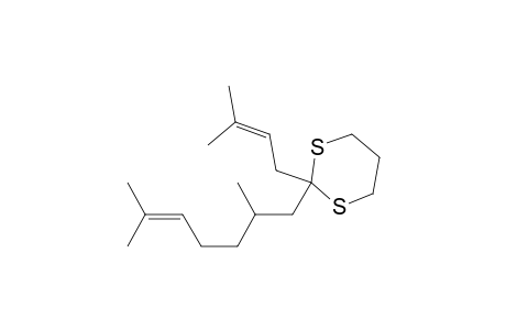 1,3-Dithiane, 2-(2,6-dimethyl-5-heptenyl)-2-(3-methyl-2-butenyl)-