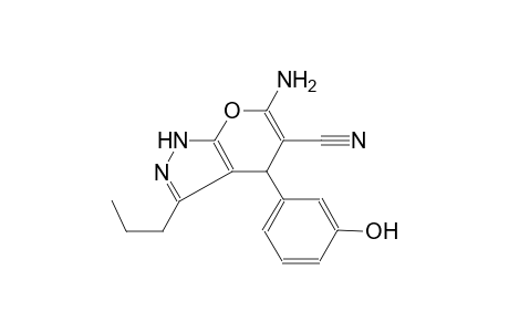 6-amino-4-(3-hydroxyphenyl)-3-propyl-1,4-dihydropyrano[2,3-c]pyrazole-5-carbonitrile
