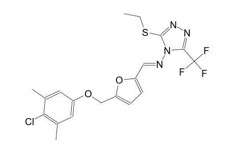 N-((E)-{5-[(4-chloro-3,5-dimethylphenoxy)methyl]-2-furyl}methylidene)-3-(ethylsulfanyl)-5-(trifluoromethyl)-4H-1,2,4-triazol-4-amine