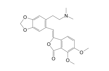 3-[2-(2-Dimethylaminoethyl)-4,5-methylenedioxyphenyl]methylene-6,7-dimethoxy-3H-isobenzofuran-1-one