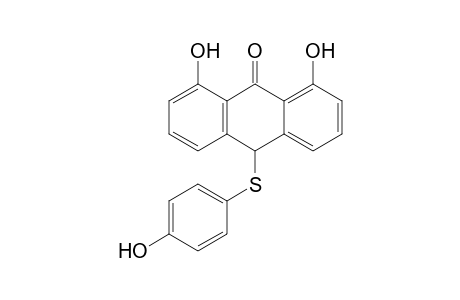 1,8-dihydroxy-10-(4-hydroxyphenyl)sulfanyl-10H-anthracen-9-one