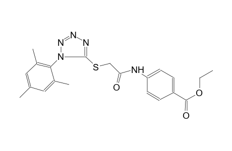 benzoic acid, 4-[[[[1-(2,4,6-trimethylphenyl)-1H-tetrazol-5-yl]thio]acetyl]amino]-, ethyl ester