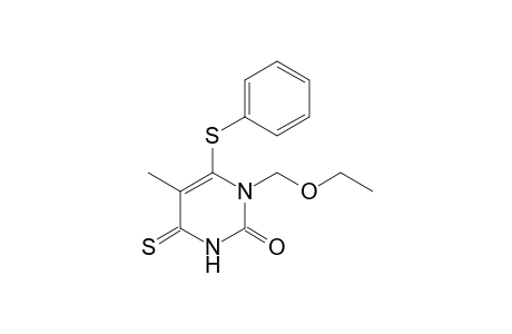 1-Ethoxymethyl-3,4-dihydro-5-methyl-6-(phenylthio)-4-thioxopyrimidin-2(1H)-one