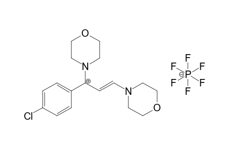 1,3-Di-4-morpholinyl-1-(p-chlorophenyl)-2-propenylium hexafluorophosphate