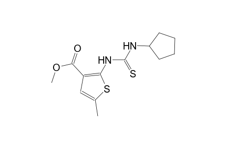 methyl 2-{[(cyclopentylamino)carbothioyl]amino}-5-methyl-3-thiophenecarboxylate