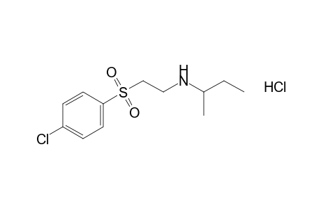 N-{2-[(p-chlorophenyl)sulfonyl]ethyl}-1-methylpropylamine, hydrochloride