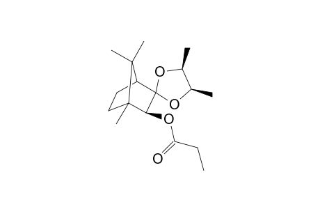 3,3-[(exo)-Butanedioxy]-2-(exo)-bornyl propanoate