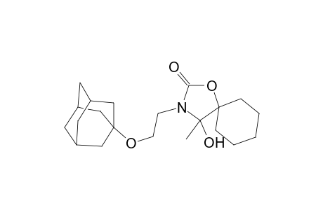 1-oxa-3-azaspiro[4.5]decan-2-one, 4-hydroxy-4-methyl-3-[2-(tricyclo[3.3.1.1~3,7~]dec-1-yloxy)ethyl]-