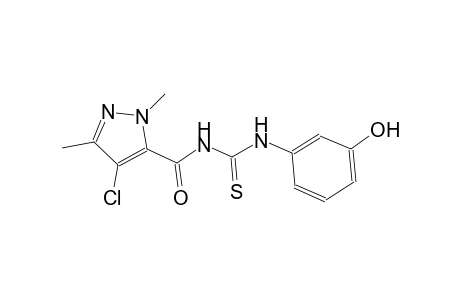 N-[(4-chloro-1,3-dimethyl-1H-pyrazol-5-yl)carbonyl]-N'-(3-hydroxyphenyl)thiourea