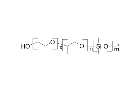 Poly(oxyalkylene)-polysiloxane blockcopolymer