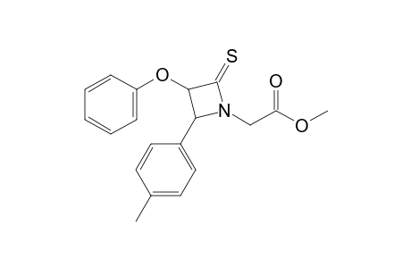 4-(p-Tolyl)-1-[(methoxycarbonyl)methyl]-3-phenoxy-2-thioxoazetidine