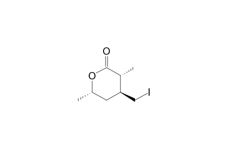 (3.alpha.,4.beta.,6.alpha.)-4-Iodomethyl-3,6-dimethyltetrahydro-2H-pyran-2-one