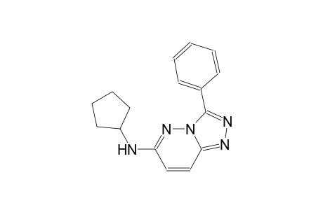 [1,2,4]triazolo[4,3-b]pyridazin-6-amine, N-cyclopentyl-3-phenyl-