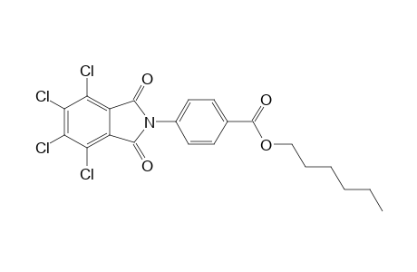 4-(4,5,6,7-tetrachloro-1,3-diketo-isoindolin-2-yl)benzoic acid hexyl ester
