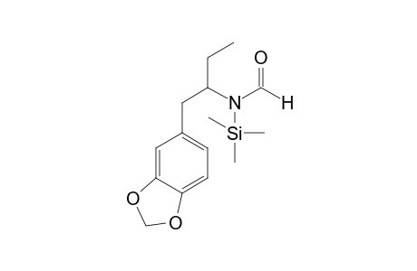 N-Formyl-1-(3,4-methylenedioxyphenyl)butan-2-amine TMS