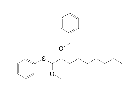 syn-1-Methoxy-1-(phenylthio)-2-(benzyloxy)nonane