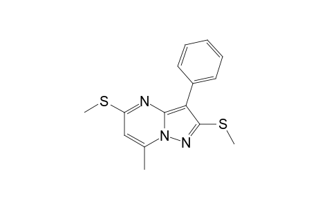 7-methyl-2,5-bis(methylsulfanyl)-3-phenyl-pyrazolo[1,5-a]pyrimidine
