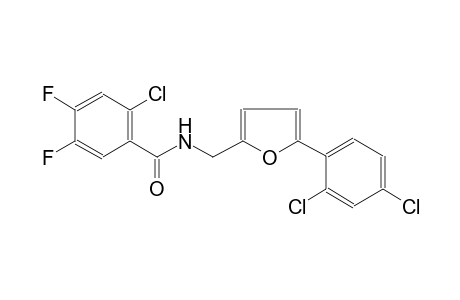 benzamide, 2-chloro-N-[[5-(2,4-dichlorophenyl)-2-furanyl]methyl]-4,5-difluoro-