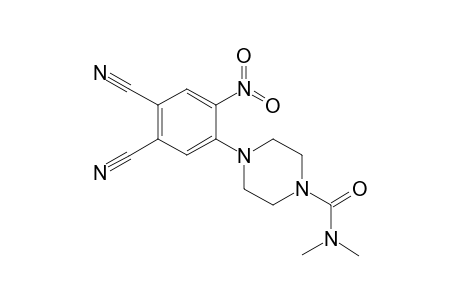 1(2H)-Pyrazinecarboxamide, 4-(4,5-dicyano-2-nitrophenyl)tetrahydro-N,N-dimethyl-