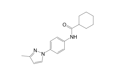 Cyclohexanecarboxylic acid, [4-(3-methylpyrazol-1-yl)phenyl]amide