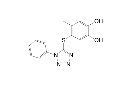 4-Methyl-5-(1-phenyl-1H-tetrazol-5-ylthio)benzene-1,2-diol