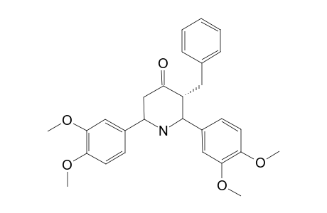 T(3)-BENZYL-R(2),C(6)-BIS-(3,4-DIMETHOXYPHENYL)-PIPERIDIN-4-ONE