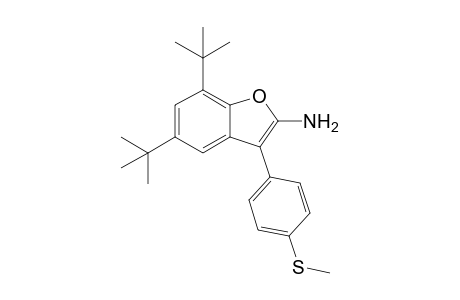 5,7-Ditert-butyl-3-(4-methylsulfanylphenyl)benzofuran-2-amine