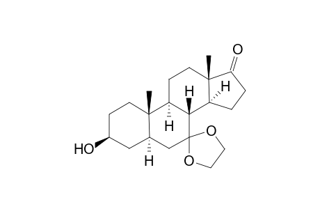 5.alpha.-Androstane-7,17-dione, 3.beta.-hydroxy-, cyclic 7-(ethyleneacetal)