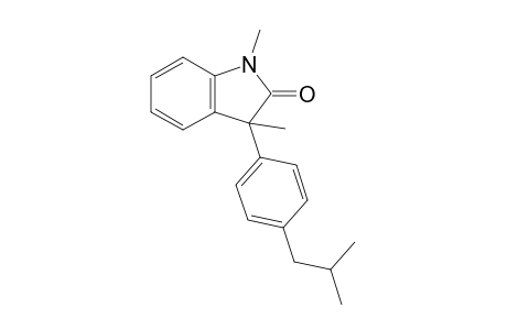 1,3-Dimethyl-3-[4-(2-methylpropyl)phenyl]-2-indolone