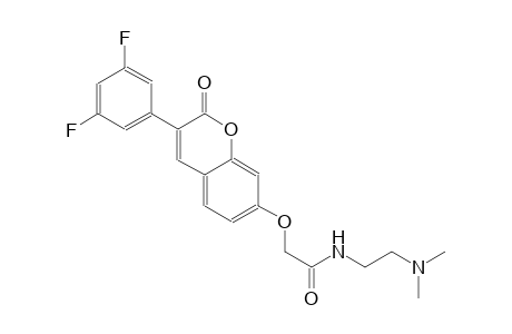 acetamide, 2-[[3-(3,5-difluorophenyl)-2-oxo-2H-1-benzopyran-7-yl]oxy]-N-[2-(dimethylamino)ethyl]-