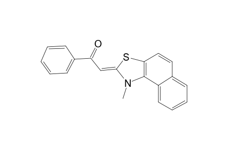 Ethanone, 2-(1-methylnaphtho[1,2-D]thiazol-2(1H)-ylidene)-1-phenyl-