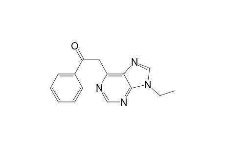 Ethanone, 2-(9-ethyl-9H-purin-6-yl)-1-phenyl-