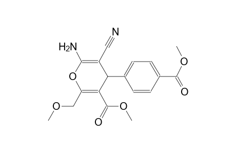 6-Amino-5-cyano-4-(4-methoxycarbonyl-phenyl)-2-methoxymethyl-4H-pyran-3-carboxylic acid methyl ester