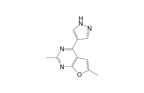 2,6-Dimethyl-4-(1H-pyrazol-4-yl)furo[2,3-d]pyrimidine