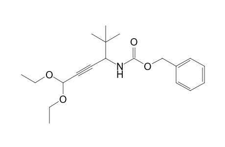 Benzyl N-(1-tert-butyl-4,4-diethoxybut-2-ynyl)carbamate