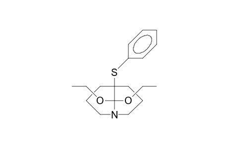 9,9-Diethoxy-5-phenylthio-1-aza-bicyclo(3.3.1)nonane