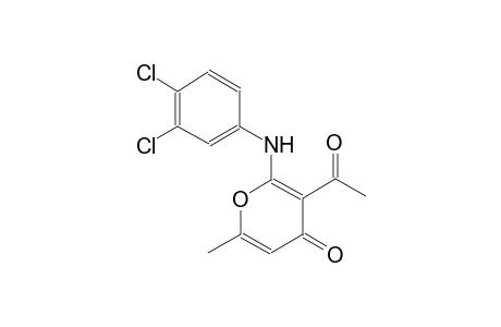 3-acetyl-2-(3,4-dichloroanilino)-6-methyl-4H-pyran-4-one