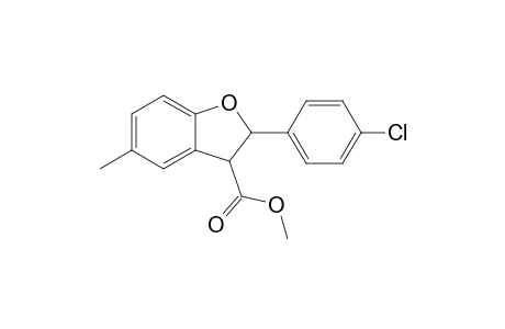 Methyl 2-(4-chlorophenyl)-5-methyl-2,3-dihydro-1-benzofuran-3-carboxylate