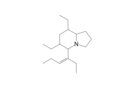 6,8-Diethyl-5-(hex-3-en-3-yl)indolizidine