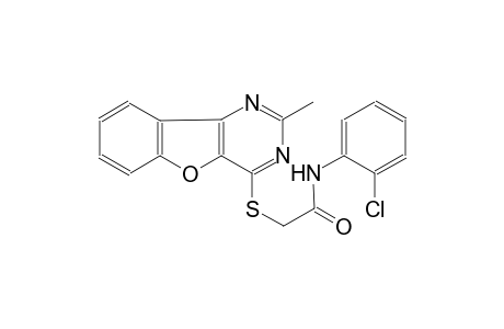 N-(2-chlorophenyl)-2-[(2-methyl[1]benzofuro[3,2-d]pyrimidin-4-yl)sulfanyl]acetamide