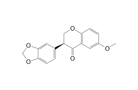 [2S]-(+)-6-methoxy-3',4'-methylenedioxyisoflavanone