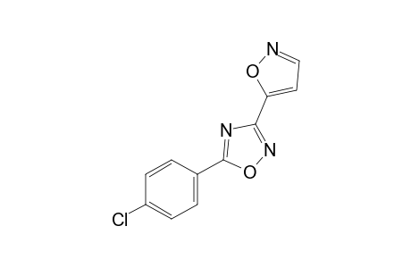 5-(p-chlorophenyl)-3-(5-isoxazolyl)-1,2,4-oxadiazole