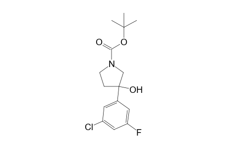 tert-butyl 3-(3-chloro-5-fluorophenyl)-3-hydroxypyrrolidine-1-carboxylate
