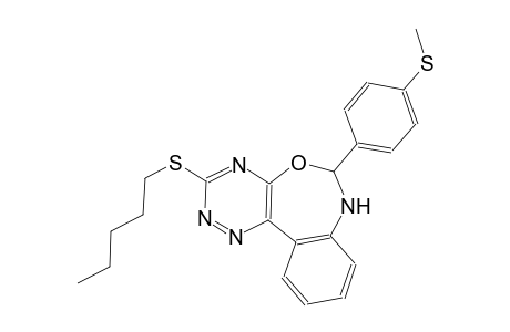6-[4-(methylsulfanyl)phenyl]-3-(pentylsulfanyl)-6,7-dihydro[1,2,4]triazino[5,6-d][3,1]benzoxazepine