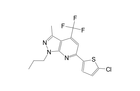 1H-pyrazolo[3,4-b]pyridine, 6-(5-chloro-2-thienyl)-3-methyl-1-propyl-4-(trifluoromethyl)-