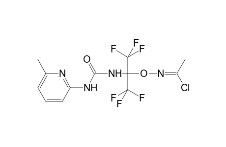 N-[2,2,2-Trifluoro-1-(([(6-methyl-2-pyridinyl)amino]carbonyl)amino)-1-(trifluoromethyl)ethoxy]ethanimidoyl chloride