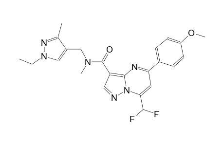 7-(difluoromethyl)-N-[(1-ethyl-3-methyl-1H-pyrazol-4-yl)methyl]-5-(4-methoxyphenyl)-N-methylpyrazolo[1,5-a]pyrimidine-3-carboxamide